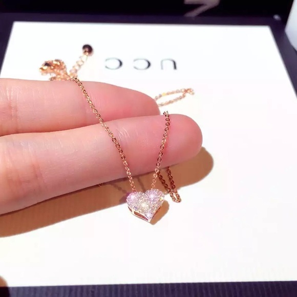 Jewelry - Women Luxury Bling Love Heart Necklace